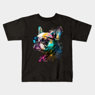 A dog wearing glasses Kids T-Shirt